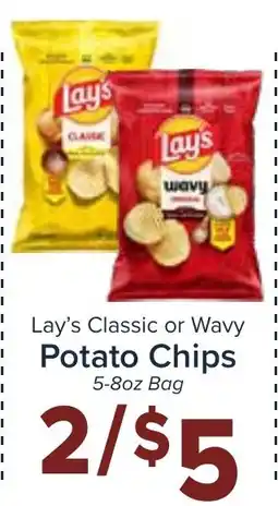 Valu Market Lay's Classic or Wavy Potato Chips offer