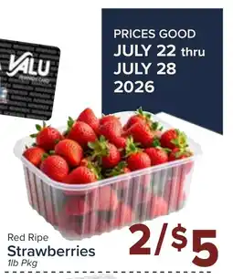 Valu Market Red Ripe Strawberries offer