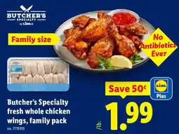Lidl Butcher's Specialty fresh whole chicken wings offer
