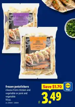 Lidl Lidl frozen potstickers offer