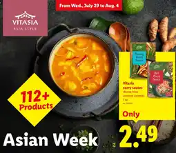 Lidl Vitasia curry sauces offer