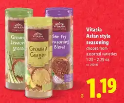 Lidl Vitasia asian style seasoning offer