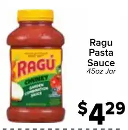 Valu Market Ragu pasta sauce offer