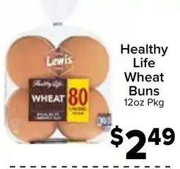Valu Market Lewis healthy life wheat buns offer