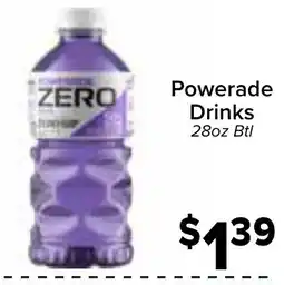 Valu Market Powerade Zero Drinks offer