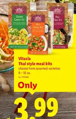 Lidl Vitasia thai style meal kits offer