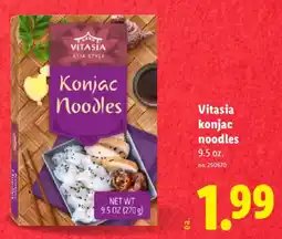 Lidl Vitasia konjac noodles offer