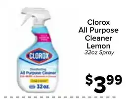 Valu Market Clorox all purpose cleaner lemon offer