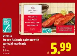 Lidl Vitasia frozen Atlantic salmon with teriyaki marinade offer