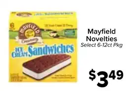 Valu Market Mayfield ice cream sandwiches offer