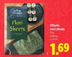 Lidl Vitasia nori sheets offer