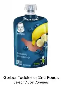 Valu Market Gerber toddler or 2nd foods offer