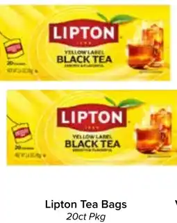 Valu Market Lipton tea bags offer
