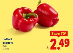Lidl Red Bell Peppers offer