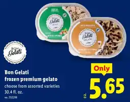 Lidl Bon Gelati frozen premium gelato offer