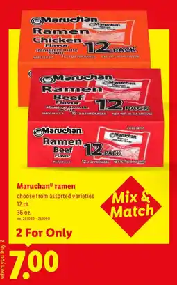 Lidl Maruchan ramen offer
