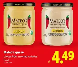 Lidl Mateo's queso offer