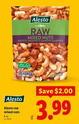 Lidl Alesto raw mixed nuts offer
