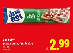 Lidl Jus Rol pizza dough offer