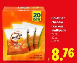 Lidl Goldfish cheddar crackers offer