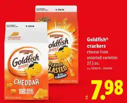 Lidl Goldfish crackers offer