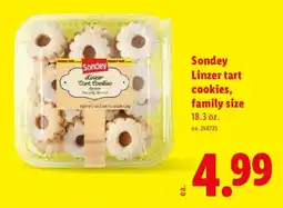 Lidl Sondy linzer tart cookies offer