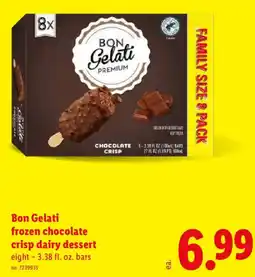 Lidl Bon Gelati frozen chocolate crisp dairy dessert offer