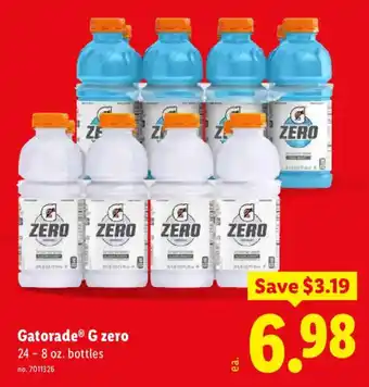 Lidl Gatorade G zero offer