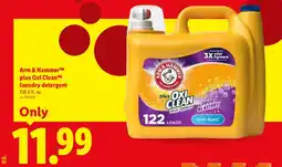 Lidl Arm & Hammer plus Oxi Clean laundry detergent offer