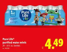 Lidl Pure Life purified water minis offer