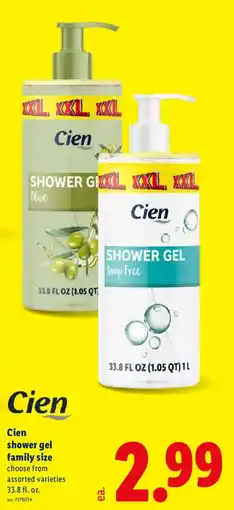 Lidl Cien shower gel offer