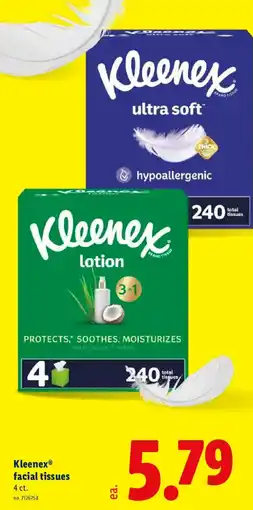 Lidl Kleenex facial tissues offer