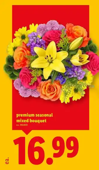 Lidl premium seasonal mixed bouquet offer