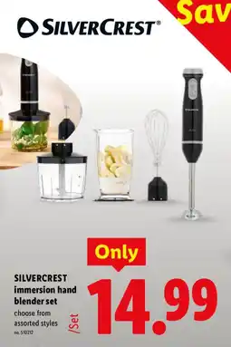 Lidl Silvercrest immersion hand blender set offer