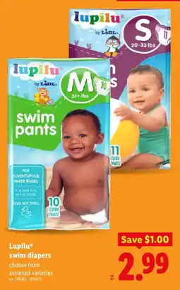 Lidl Lupilu swim diapers offer