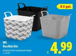 Lidl W5 flexible bin offer