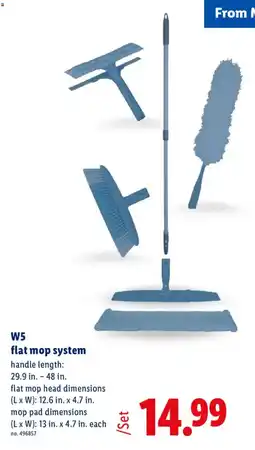 Lidl W5 flat mop system offer