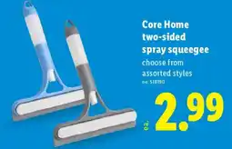 Lidl Core Home two-sided spray squeegee offer