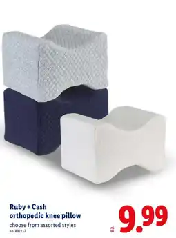 Lidl Ruby + Cash orthopedic knee pillow offer