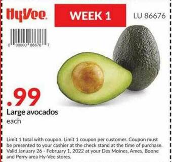 Hy-Vee Large Avocados offer