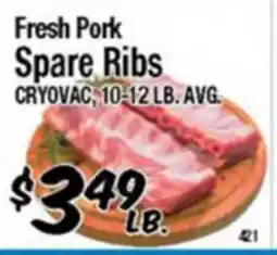 Western Beef Fresh Pork Spare Ribs offer