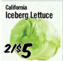 Western Beef California Iceberg Lettuce offer