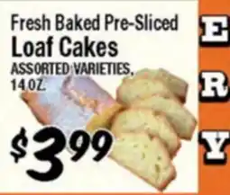 Western Beef Fresh Baked Pre-Sliced Loaf Cakes offer