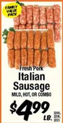 Western Beef Fresh Pork Italian Sausage offer
