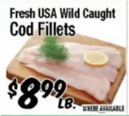 Western Beef Fresh USA Wild Caught Cod Fillets offer