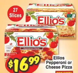 Western Beef Ellios Pepperoni or Cheese Pizza offer