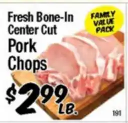 Western Beef Fresh Bone-In Center Cut Pork Chops offer