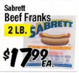 Western Beef Sabrett Beef Franks offer
