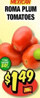 Western Beef ROMA PLUM TOMATOES offer
