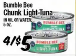 Western Beef Bumble Bee Chunk Light Tuna offer